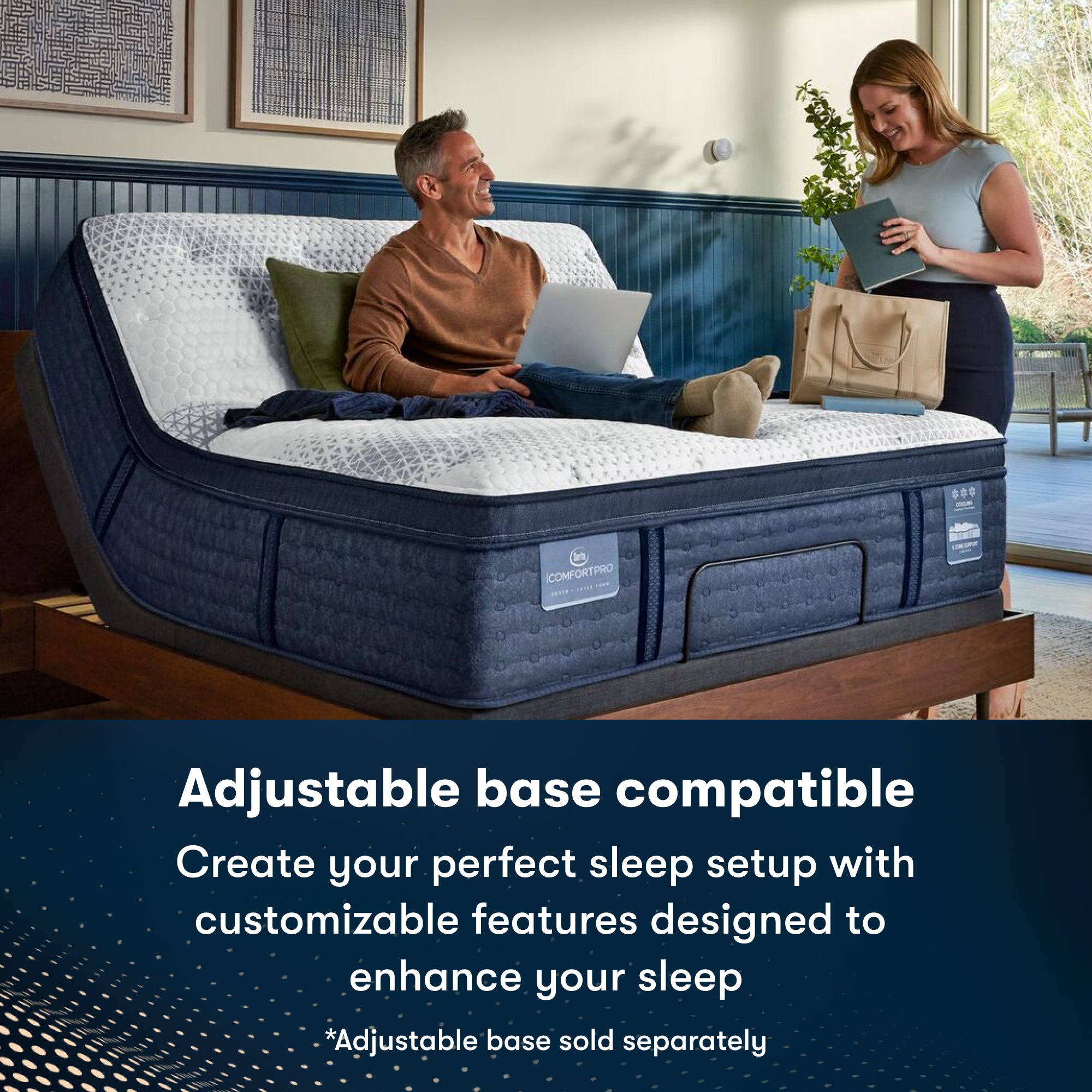 iComfortPro Canterbury 15" Latex Foam Plush Mattress