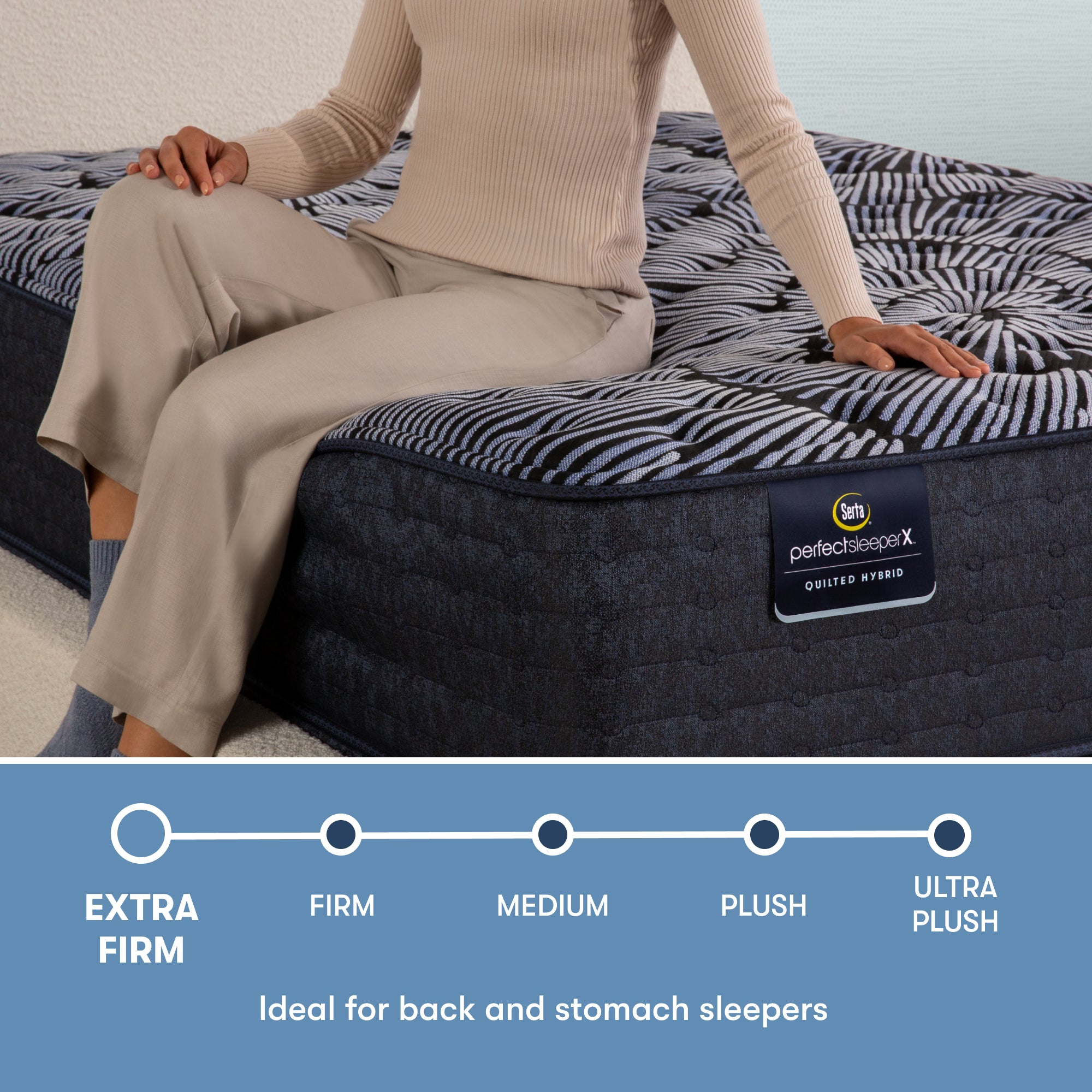 Perfect Sleeper X Excelled 13.75" Hybrid Extra Firm Mattress