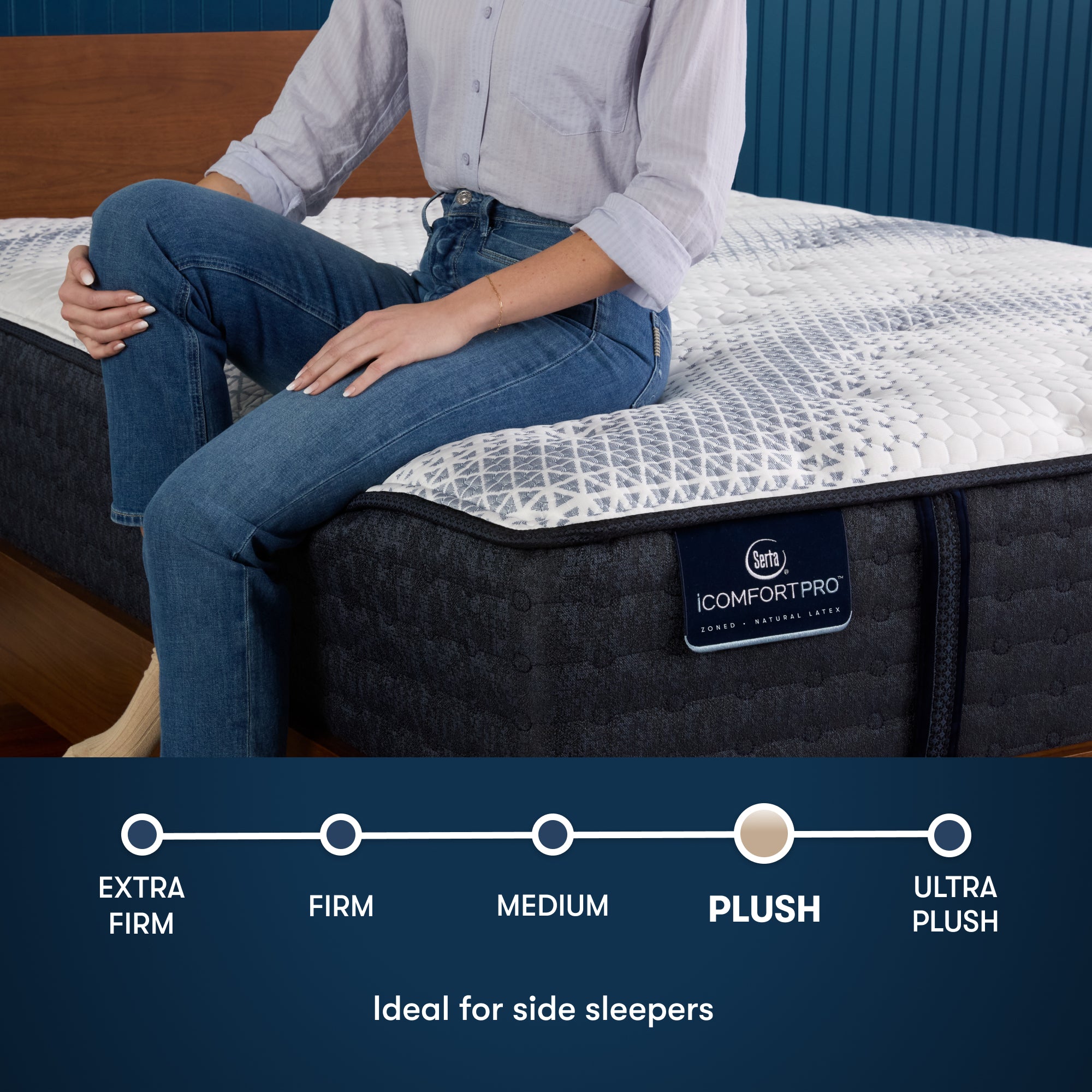 iComfortPro Canterbury 15" Latex Foam Plush Mattress