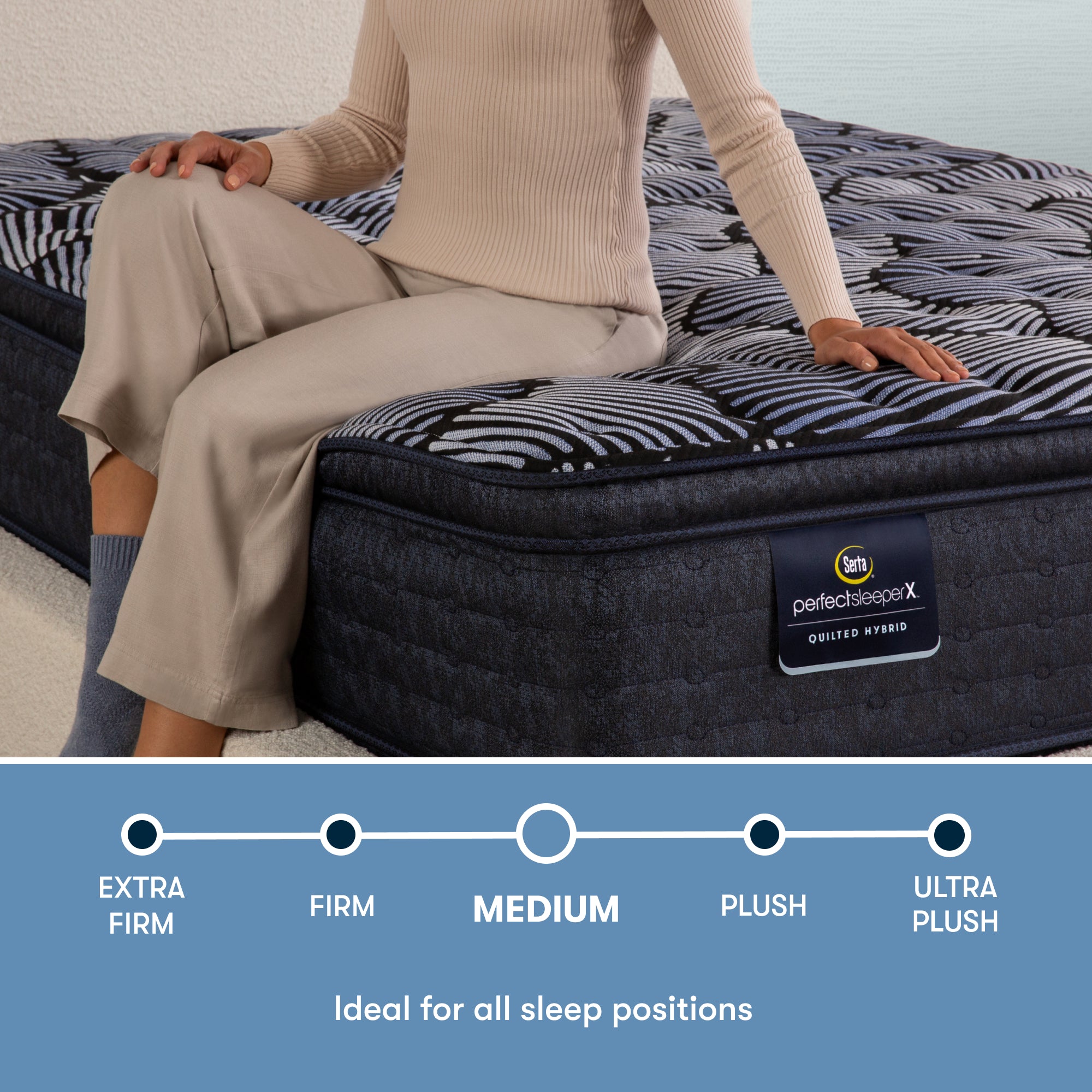 Perfect Sleeper X Lexton 14.25" Hybrid Medium Pillow Top Mattress